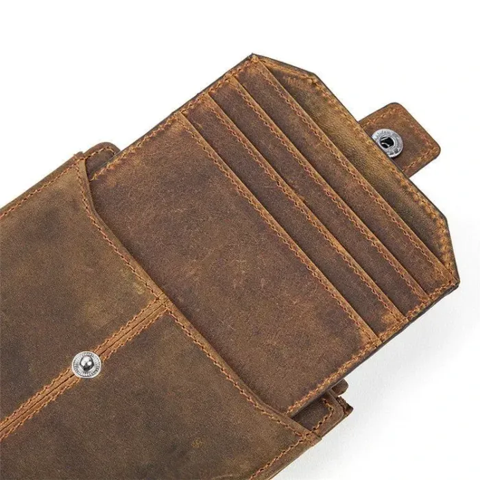 Гаманець із потертостями Vintage 14689 Коричневий