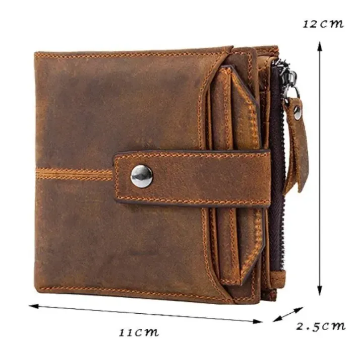 Гаманець із потертостями Vintage 14689 Коричневий