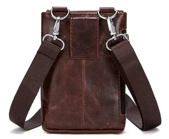 Сумка-клатч на ремінь чоловіча Vintage 14690 Коричнева