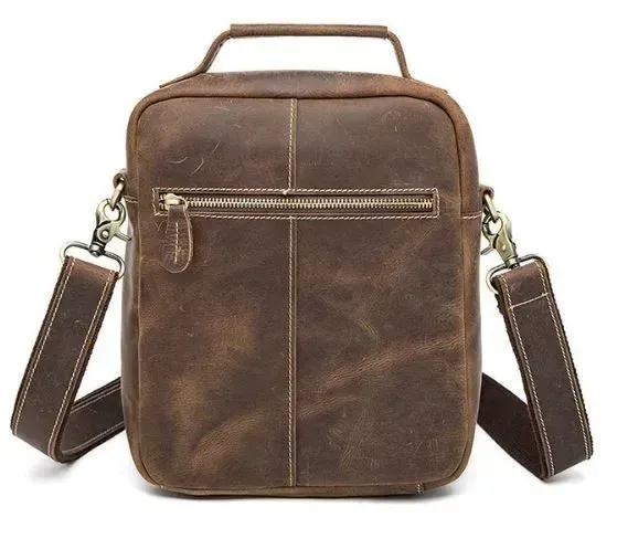 Сумка чоловіча Crazy horse Vintage 14692 Коричнева