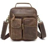 Сумка чоловіча Crazy horse Vintage 14692 Коричнева