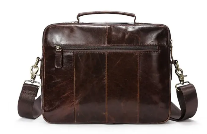 Сумка горизонтальна чоловіча Vintage 14693 Коричнева