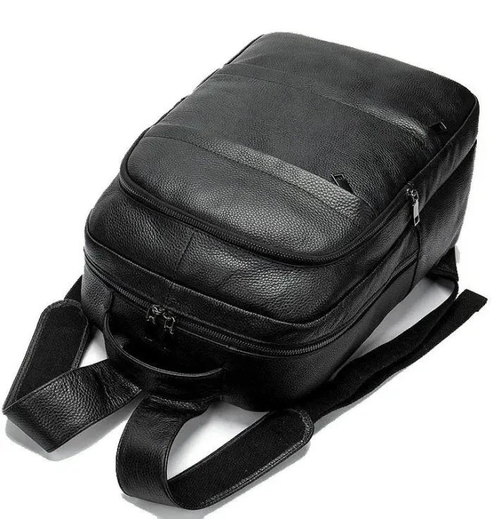 Рюкзак Vintage 14696 шкіряний Чорний