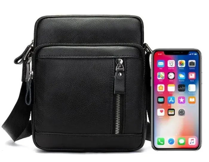 Сумка чоловіча Vintage 14701 Чорна