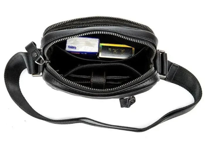 Сумка чоловіча Vintage 14701 Чорна