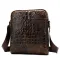 Сумка чоловіча вертикальна з тисненням під крокодила Vintage 14710