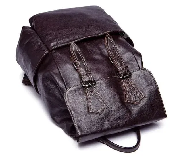 Рюкзак Vintage 14714 шкіряний Сливовий