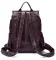 Рюкзак Vintage 14714 шкіряний Сливовий
