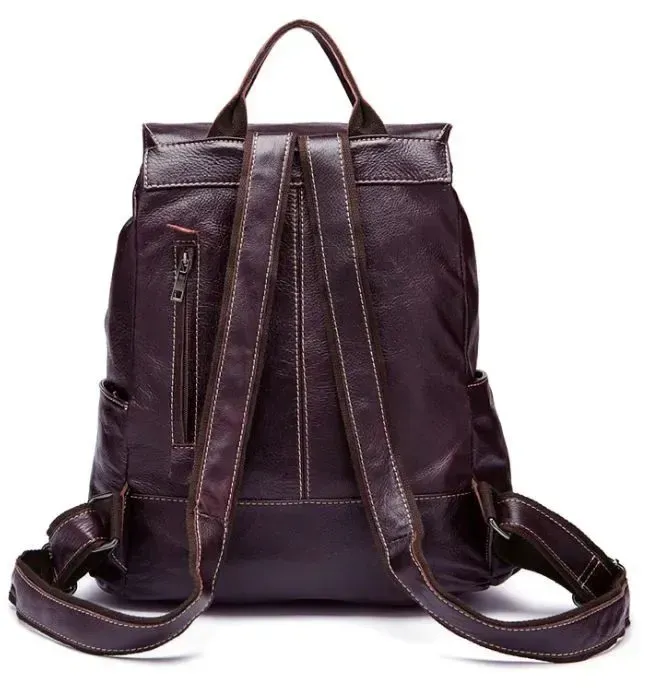 Рюкзак Vintage 14714 шкіряний Сливовий