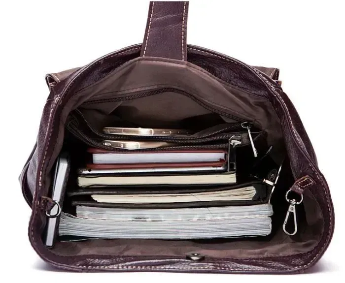 Рюкзак Vintage 14714 шкіряний Сливовий