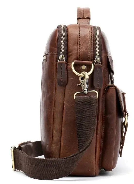 Сумка чоловіча Vintage 14717 Коричнева