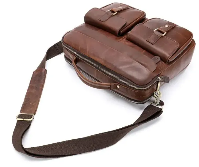 Сумка чоловіча Vintage 14717 Коричнева