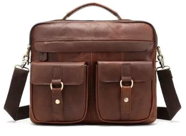 Сумка чоловіча Vintage 14717 Коричнева