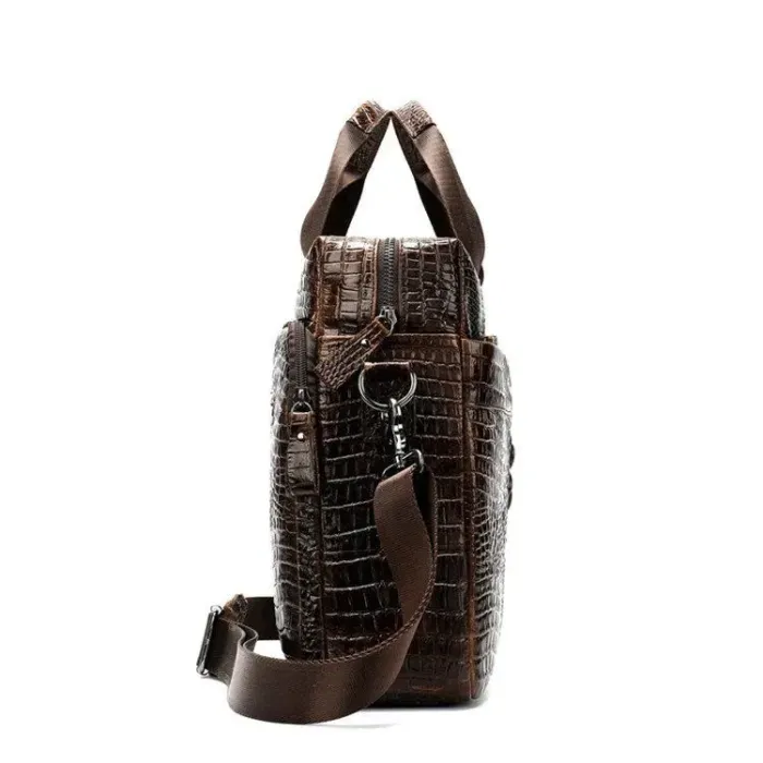 Сумка для ноутбука з тисненням під рептилію Vintage 14719