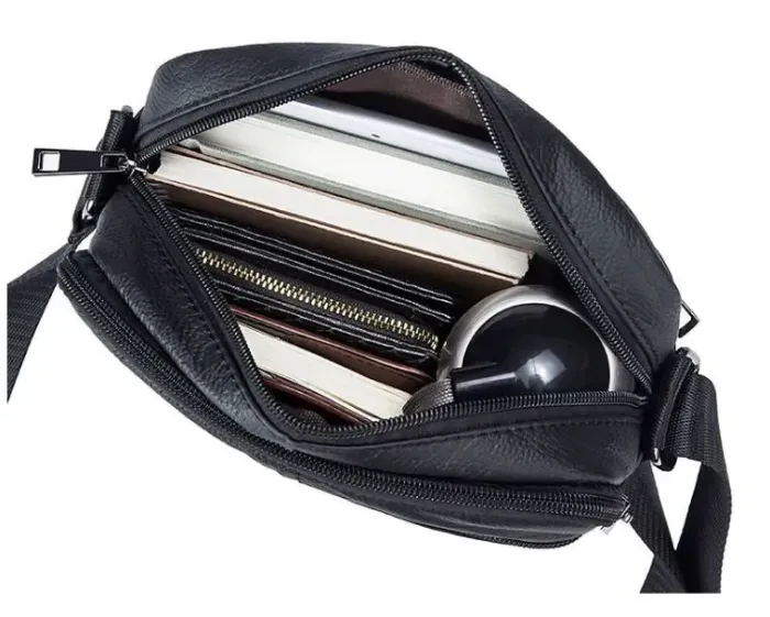 Сумка чоловіча флотар Vintage 14720 Чорна