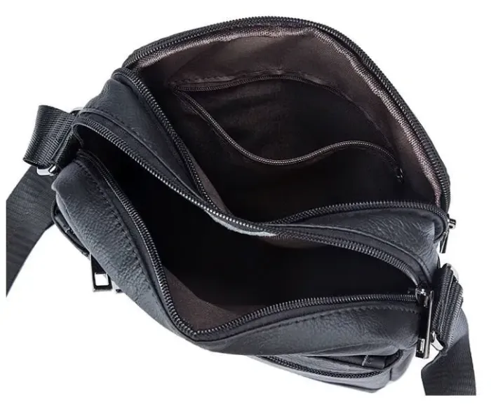 Сумка чоловіча флотар Vintage 14720 Чорна