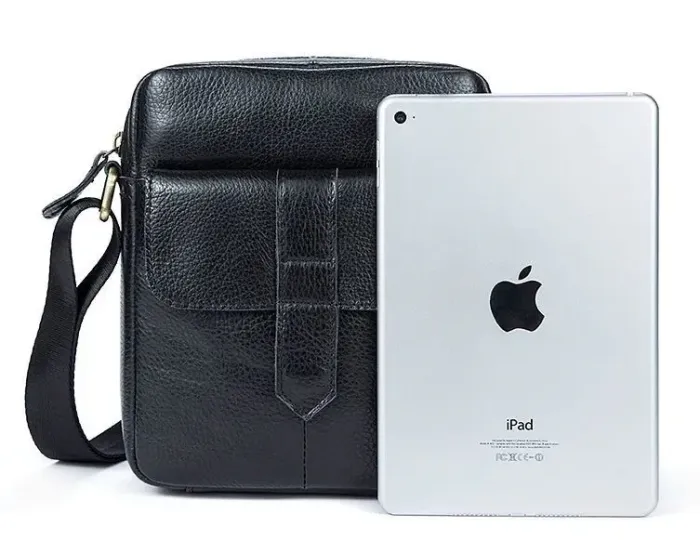 Сумка чоловіча флотар Vintage 14721 Чорна