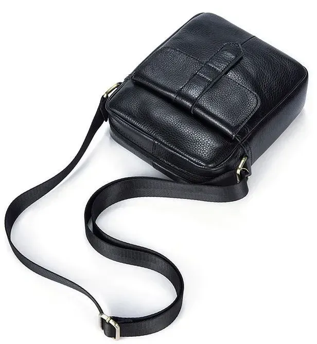 Сумка чоловіча флотар Vintage 14721 Чорна