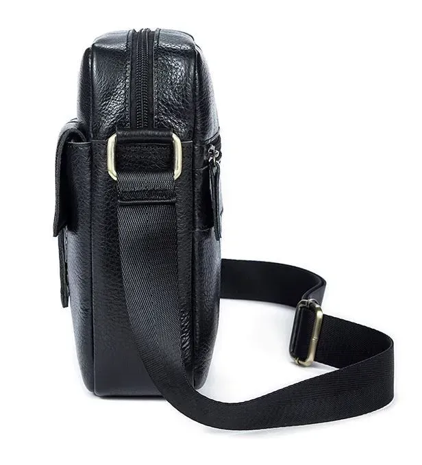 Сумка чоловіча флотар Vintage 14721 Чорна