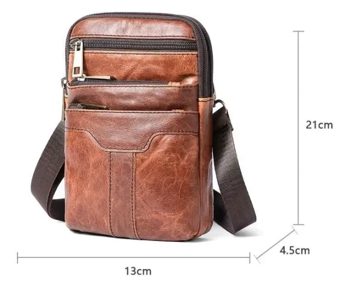 Сумка чоловіча Vintage 14724 Коричнева