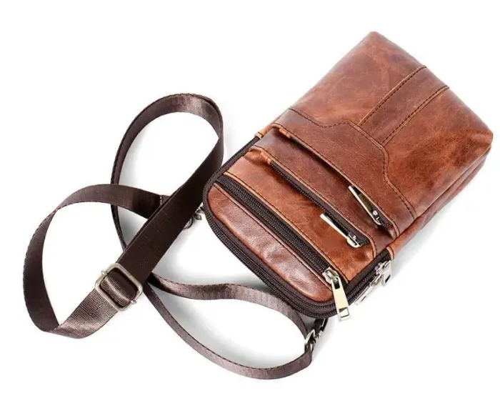 Сумка чоловіча Vintage 14724 Коричнева