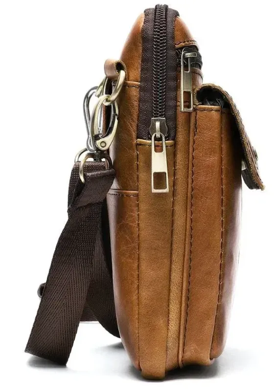 Сумка чоловіча Vintage 14725 Коричнева