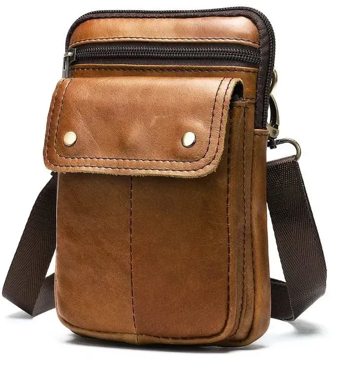 Сумка чоловіча Vintage 14725 Коричнева