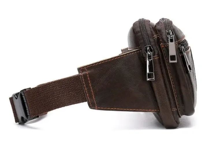 Сумка на пояс Vintage 14727 Коричнева