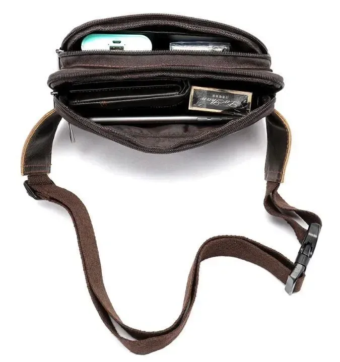 Сумка на пояс Vintage 14727 Коричнева