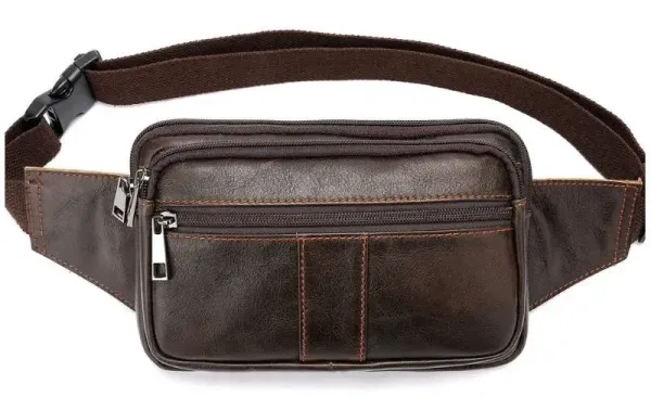 Сумка на пояс Vintage 14727 Коричнева