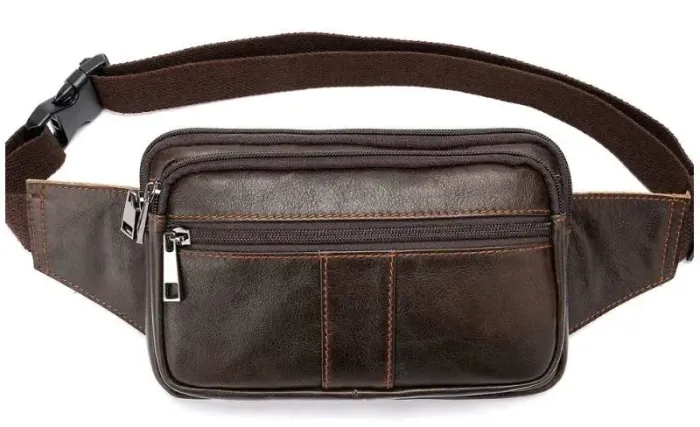 Сумка на пояс Vintage 14727 Коричнева