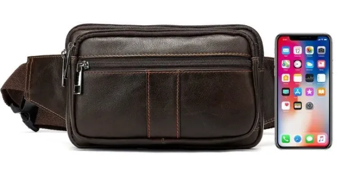 Сумка на пояс Vintage 14727 Коричнева