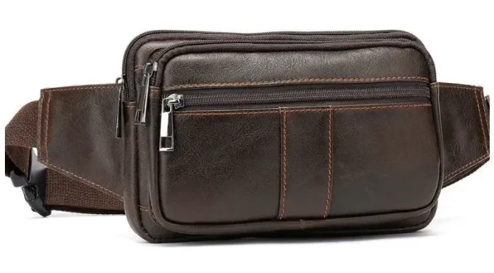 Сумка на пояс Vintage 14727 Коричнева