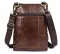 Сумка мужская гладкая Vintage 14731 Коричневая