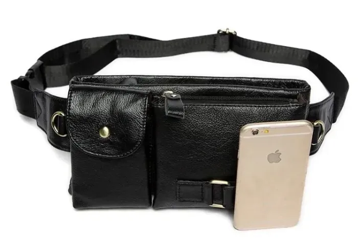 Сумка на пояс Vintage 14734 Чорна