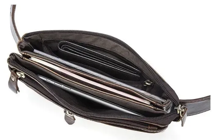 Сумка на пояс Vintage 14736 Коричнева