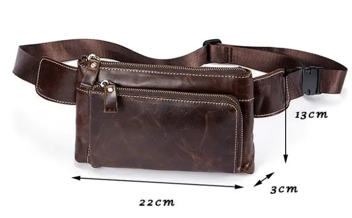 Поясна сумка гладка Vintage 14738