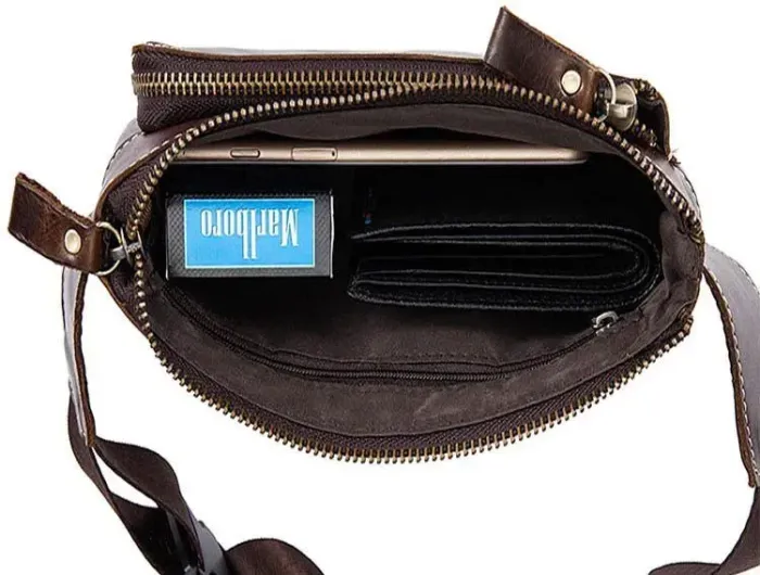 Поясна сумка гладка Vintage 14738