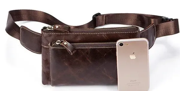 Поясна сумка гладка Vintage 14738