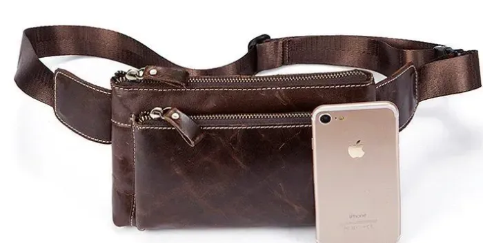 Поясна сумка гладка Vintage 14738