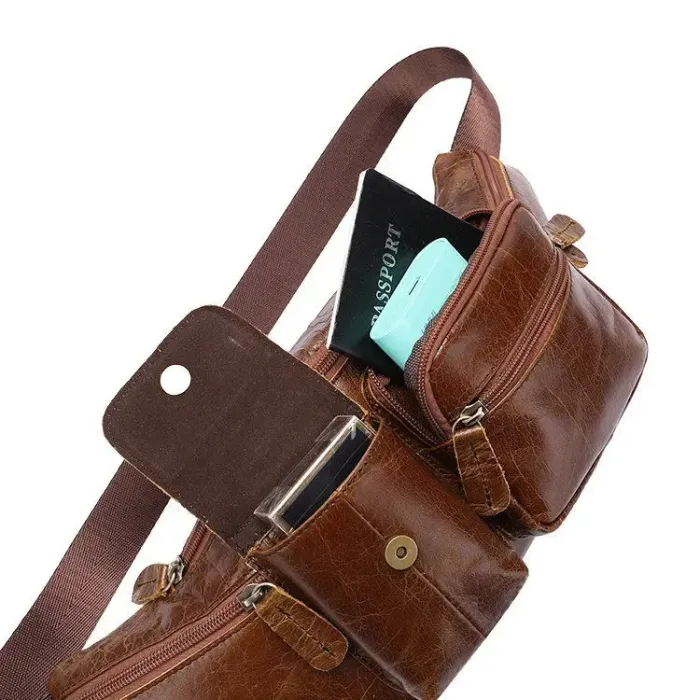 Поясна сумка гладка Vintage 14739