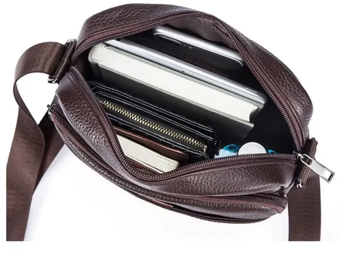 Сумка чоловіча Vintage 14744 Коричнева