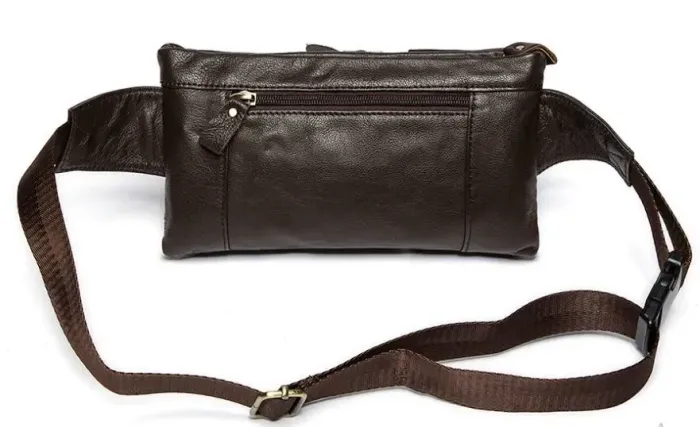 Поясна сумка чоловіча Vintage 14747 Коричнева