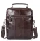 Сумка чоловіча гладка Vintage 14748 Коричнева