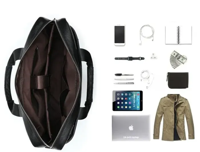 Сумка чоловіча під ноутбук Vintage 14750 Коричнева