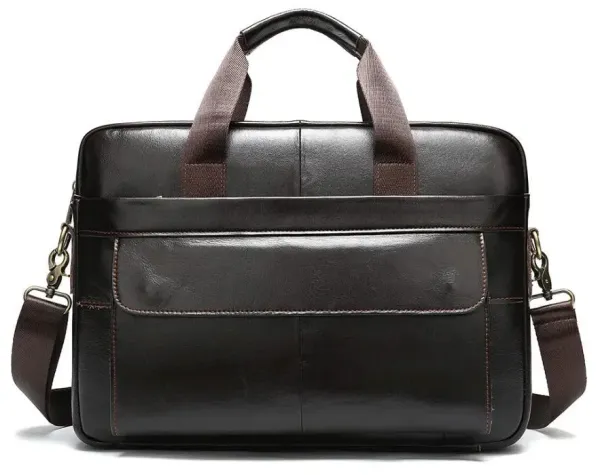 Сумка чоловіча під ноутбук Vintage 14750 Коричнева