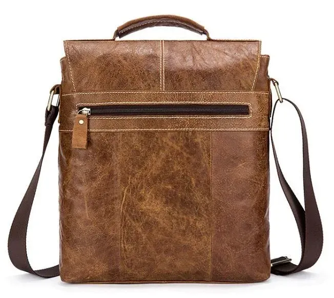 Сумка з потертостями Vintage 14754 Світло-коричнева