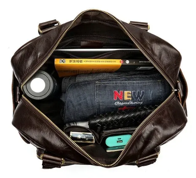 Дорожня сумка Vintage 14755 Коричнева