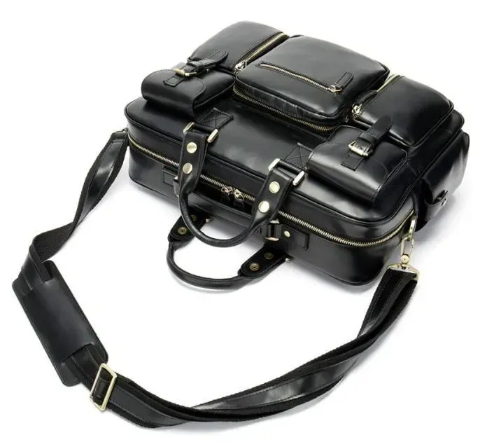 Сумка чоловіча Vintage 14756 Чорна