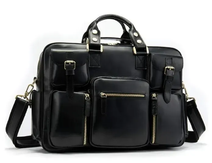 Сумка чоловіча Vintage 14756 Чорна